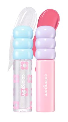 COLORGRAM FRUITY GLASS TINT MINI SET 03 COOL BEST SET | Moisturizing & Long Lasting Korean Lip Stain Tint | Stocking Stuffer, Gifts for Women and Teen Girls