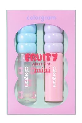 COLORGRAM FRUITY GLASS TINT MINI SET 03 COOL BEST SET | Moisturizing &amp; Long Lasting Korean Lip Stain Tint | Stocking Stuffer, Gifts for Women and Teen Girls
