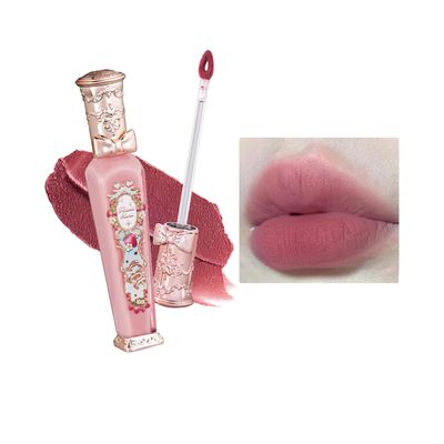 Flower Knows Strawberry Rococo Cloud Lip Cream Matte Liquid Lipstick-Long Lasting&amp;Highly Pigmented Lip Stain -Velvety Waterproof Lip Makeup for Girls&amp;Women-0.12 Fl Oz,1 Count(S06 Tea Break)