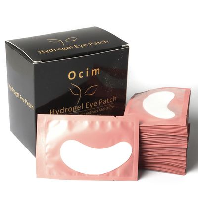 Ocim 100 Pairs Gel Pads Lash Extensions,Eye Lash Pads Hydrogel Patches for Eyelash Extension,Pink