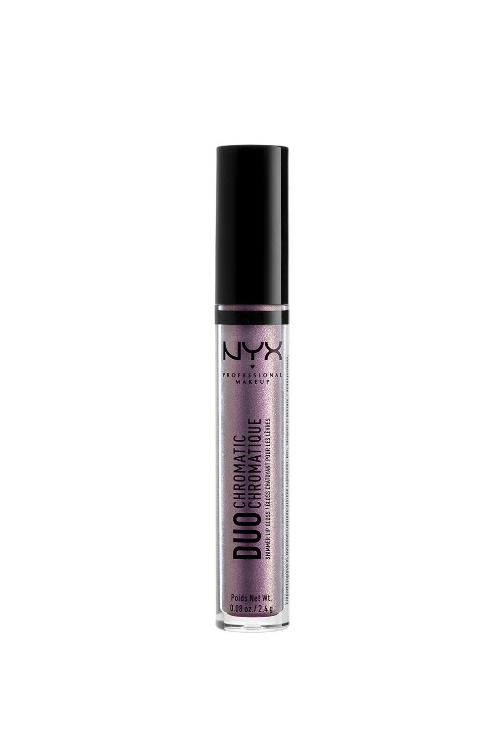 NYX PROFESSIONAL MAKEUP Duo Chromatic Lip Gloss - Gypsy Dream, Lavender With BlueGoldSilver Duo Chromatic Pearls