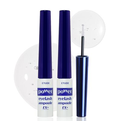 ETUDE Power Eyelash Ampoule (11) SET (1.31fl.oz) | Easy and Comfortable Daily Eyelashes Serum | Eyelash Growth Enhancer with Natural Growth Peptides for Long, Thick Lashes | Korean Makeup, K-beauty
