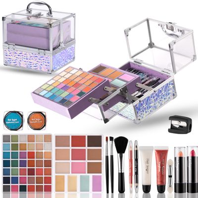 Hot Sugar Teen Makeup Kit for Girls 13-15, Kids Makeup Kit, Makeup Gift Set for Birthday Parties Makeovers &amp; Christmas (PURPLE)