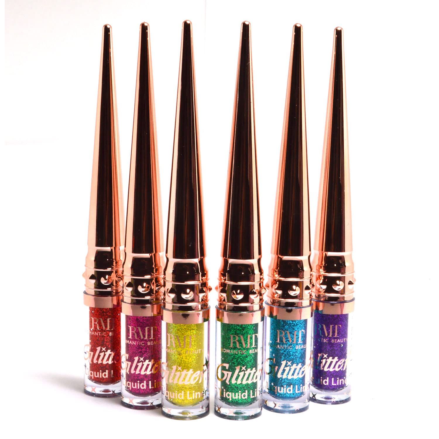 ROMANTIC BEAUTY 1 Metallic Glitter Liquid Liner Eyeliner Eye Liner Shimmery E2201AS  Free Zipper Bag