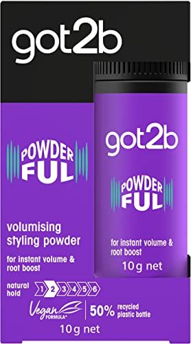 Got2B Schwarzkopf Powder&#39;ful Unisex Root Hair Styling Powder, For Instant Volume and Root Boost, Vegan, 10g
