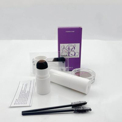 Eyebrow Stamp  Stamp Enhancer Powder Kit (Dark Brown)