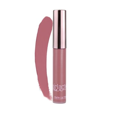 Girlactik Long Lasting Matte Lip Paint Liquid Lipstick in Allure- Long wearing, Smooth Application, Pigmented, Non-Crack Formula, Lightweight, 7.5 ml  .25 oz, (Divine)