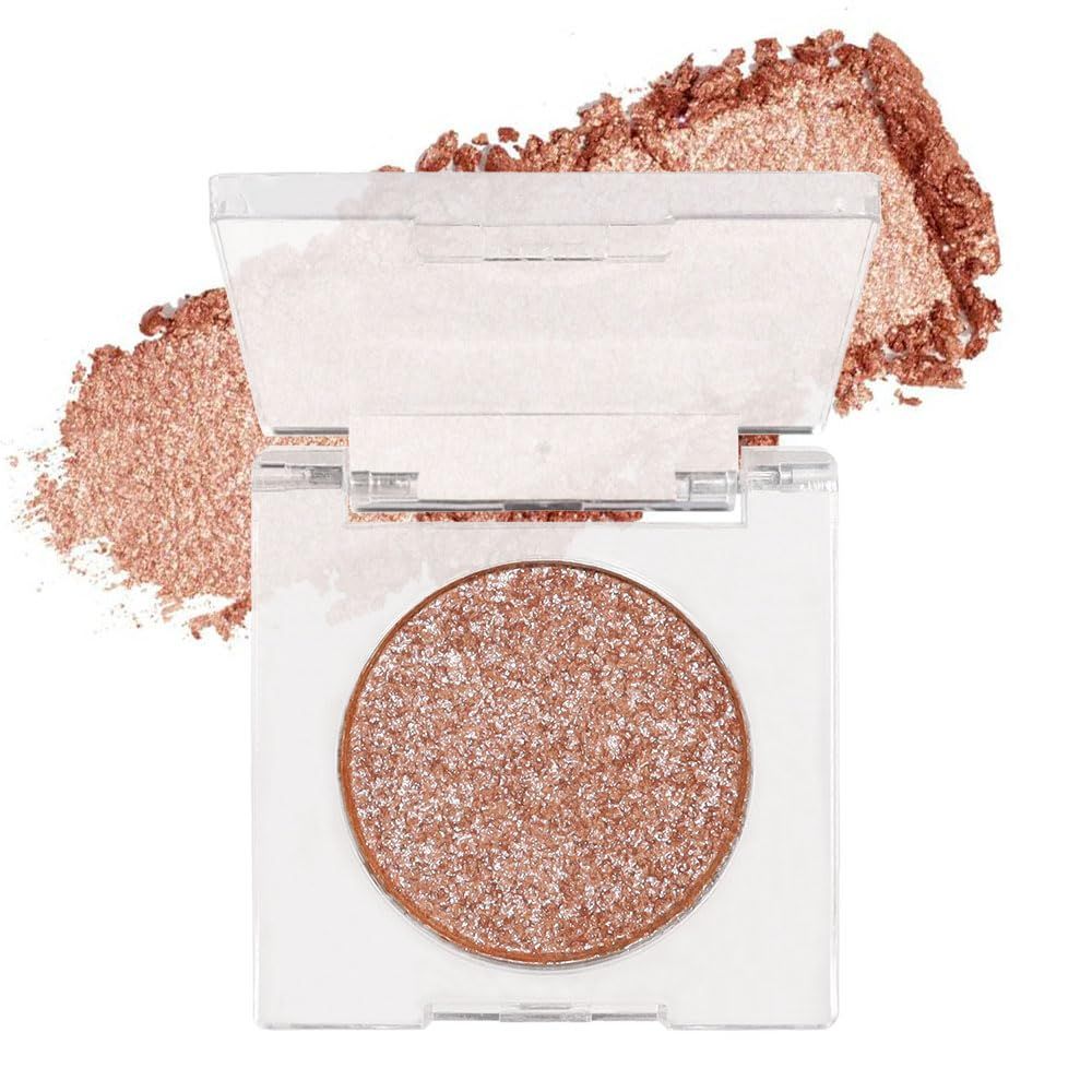AMY&#39;S DIARY Single Glitter Eye shadow Make Up, Highly Pigmented Intense Color - Highly Purified, Safe Eyeshadow makeup for Girl (01#) (07)