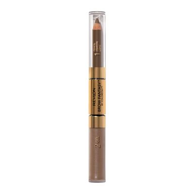 Revlon Eyebrow Gel &amp; Pencil, ColorStay Brow Fantasy 2-in-1 Eye Makeup, Longwearing with Precision Tip, 108 Light Brown, 0.04 Oz