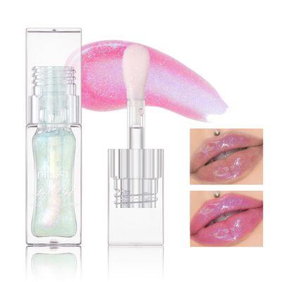 Sulily Magic Color Changing Lip Oil, 2024 New Glitter Moisturizing Lip Glow Oil,Long Lasting Nourishing Plumping Glimmer Glow Lipstick,Non-sticky Fresh Nourishing Transparent Lip Care