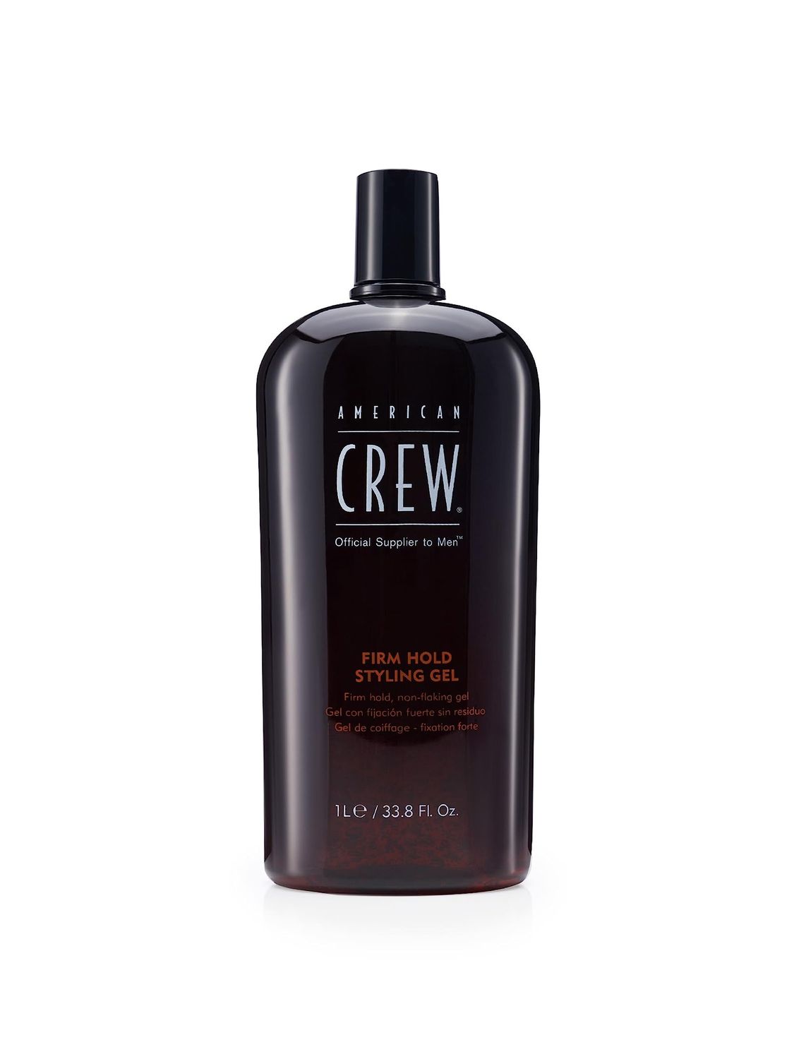 American Crew Men&#39;s Hair Gel, Firm Hold, Non-Flaking Styling Gel, 33.8 Fl Oz