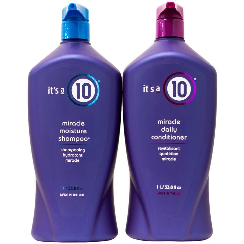 It&#39;s A 10 Miracle Moisture Shampoo 33.8 Oz &amp; Daily Conditioner 33.8 Oz Duo.