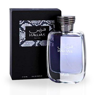 RASASI Hawas For Men - Eau de Parfum Spray 100ML (3.4 Oz), Premium Arabian Perfume for Men, A Signature Scent for Long-Lasting Fragrance - Ideal Men Perfumes For Special Occasions &amp; Daily Elegance
