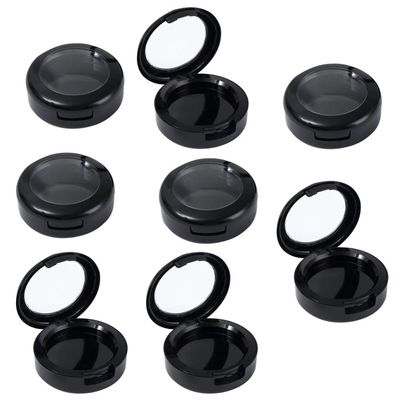 Lurrose 8Pcs Empty Makeup Eyeshadow Box Round Eyeshadow Storage Case Travel Eyeshadow Container for Women Girls