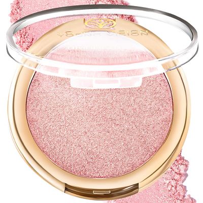 YOUNG VISION Baked Highlighter Powder Palette, Sheer Pearl Shimmer Shades for Face Highlighter Makeup, RosePink Blush Powder, Highly Pigmented Iluminadores de Maquillaje, 0.19 Oz(Pack of 1)