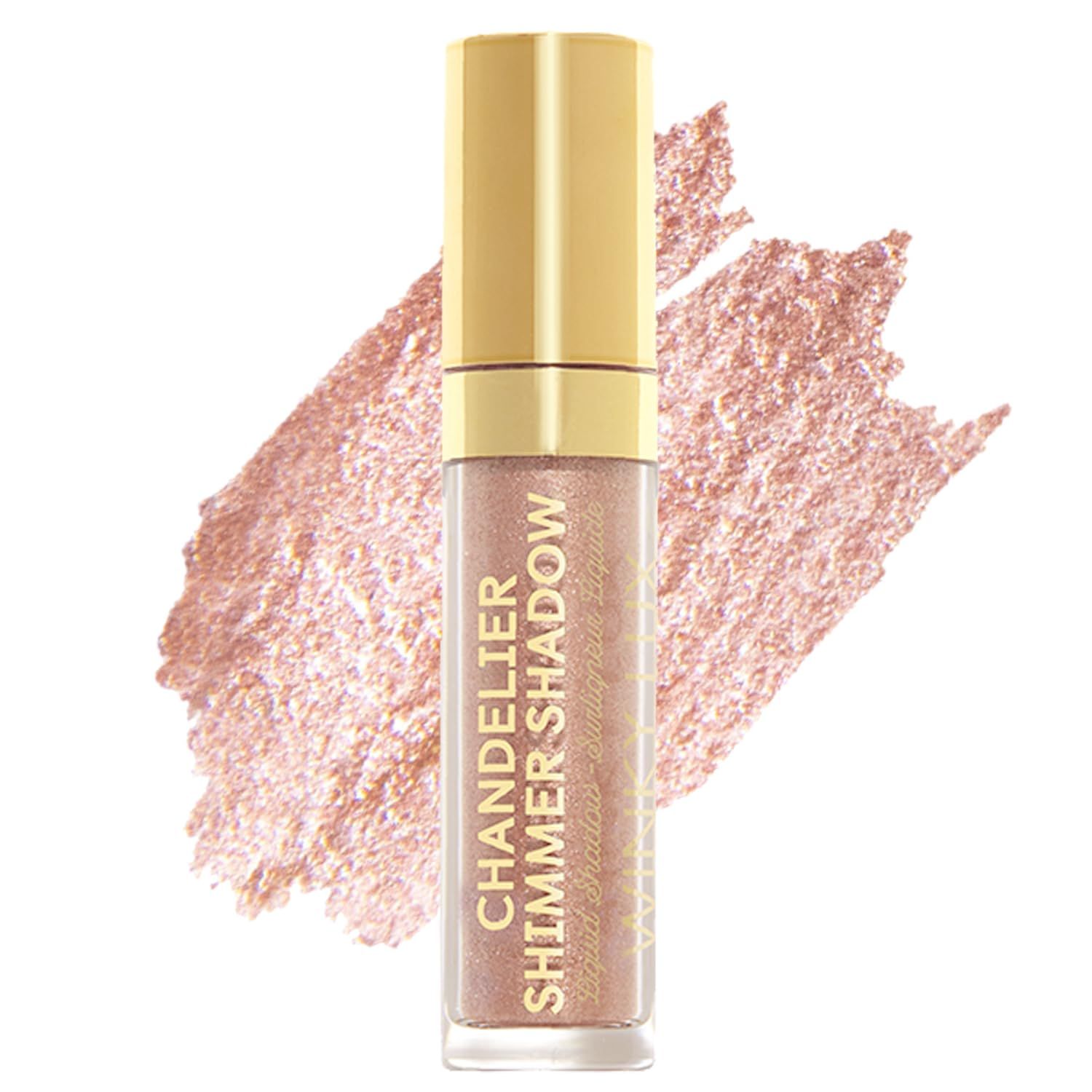 Winky Lux Chandelier Shimmer Shadow, Glitter Eyeshadow, Cream Eyeshadow, Liquid Eyeshadow, Rose Gold, Rolly