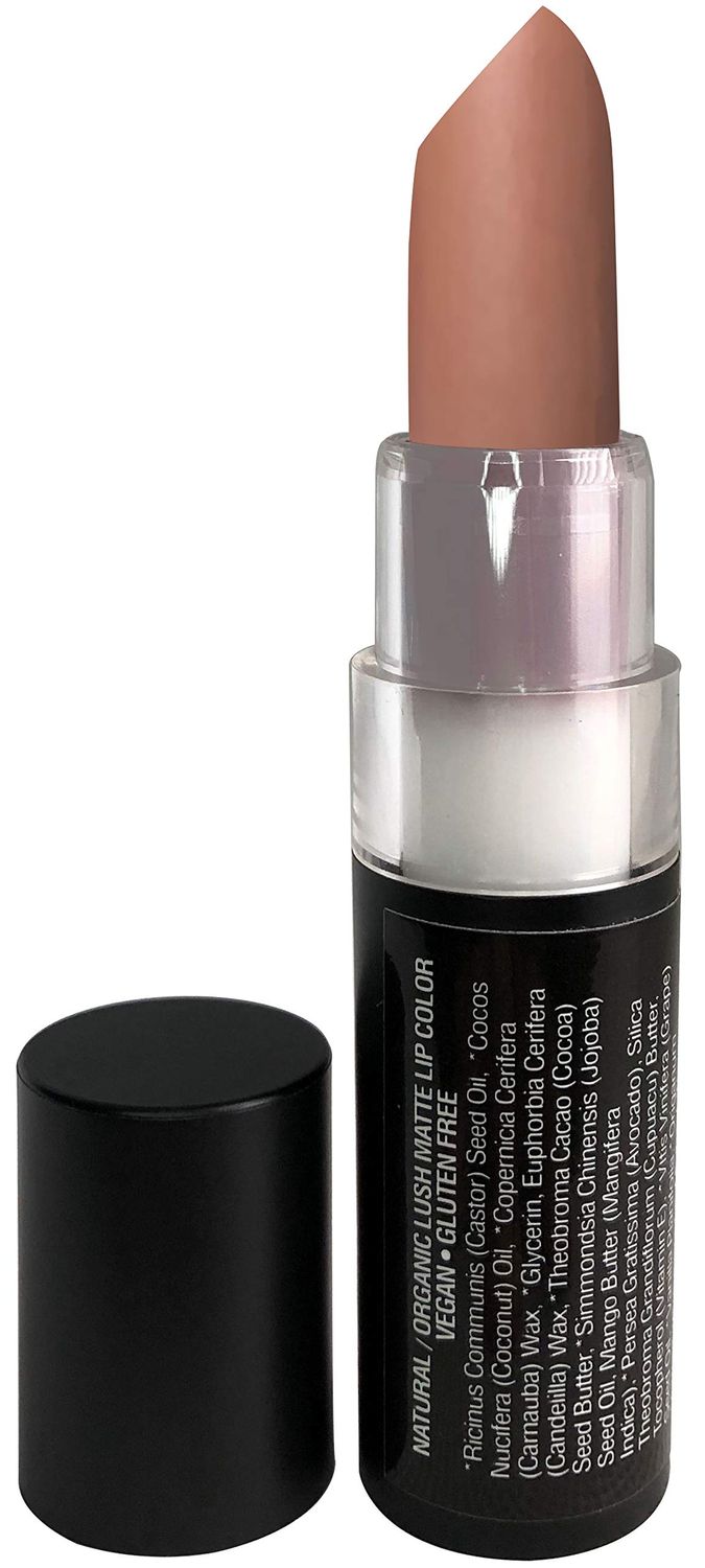 Mom&#39;s Secret 100% Natural Matte Lipstick, Organic, Long Lasting, Vegan, Gluten Free, Cruelty Free, Made in the USA, 0.12 oz. (Feelin&#39; Peachy)