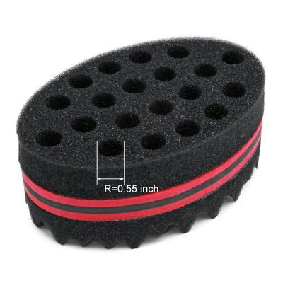 BEWAVE Big Holes Barber Hair Brush Sponge Dreads Locking Twist Afro Curl Coil Wave Hair Care Tool, 2 Pcs with 1 Pc Hair Pick