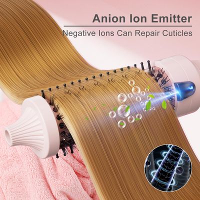 K&amp;K 1.5 Inch Ceramic Tourmaline Ionic Curling Brush Volumizer - Hot Brush Creates Root Volume &amp; Loose Curls, Volume Curls, Hair Styling Tool