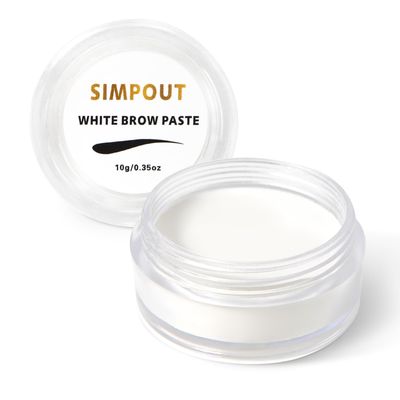 Simpout White Brow Contour Paste, Eyebrow Mapping Paste for Eyebrows Design, Draw or Sketch The Shape, Eyebrow Tinting Tool for Micropigmentation