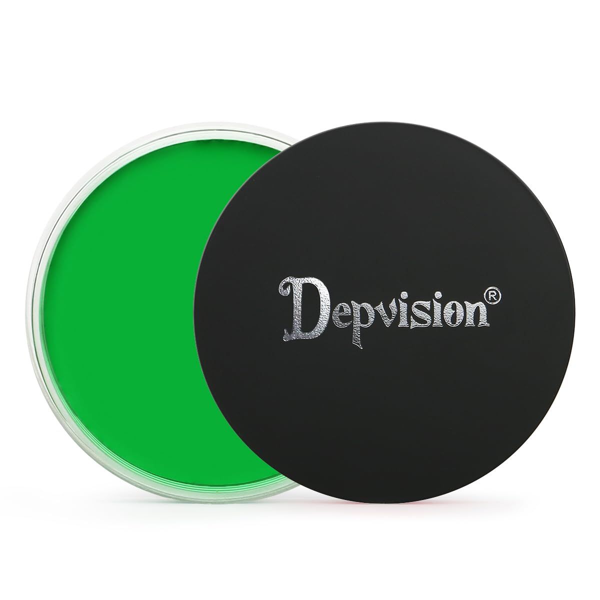 Depvision Professional Oil Based Neon Face Paint Body Paint Waterproof UV Face painting Makeup for Kids and Adults Single Color Halloween SFX Party 30g (UV Green)