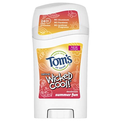 Tom&#39;s of Maine Aluminum-Free Wicked Cool! Natural Deodorant for Kids, Summer Fun, 1.6 oz.