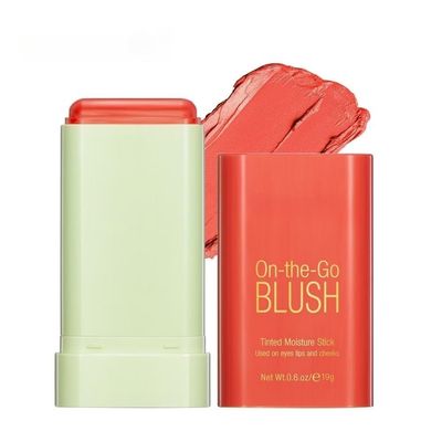 Lovelycat Blush Rare Beauty Liquid Blush Cream Blush Stick For Cheeks Natural Blendable Powder Blusher Stick On The Go Blush Brushes For Makeup Cheeks,Natural Waterproof, Long Lasting (orange)