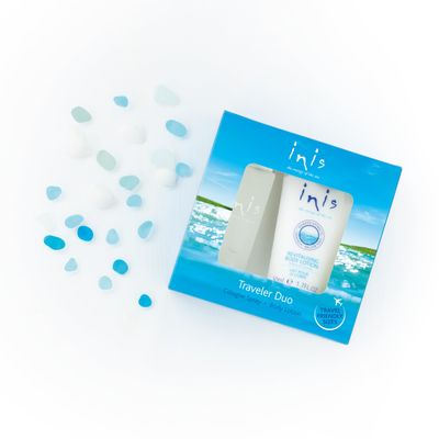 Inis the Energy of the Sea Cologne &amp; Body Lotion Sampler Duo - Revitalizing Body Lotion - Travel Lotion - Unisex Cologne - Hydrating Body Lotion - Womens Perfume - Mens Cologne -Travel Size Cosmetics