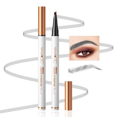 Eyebrow Pencil,Light Brown 4 Point Microblading Eyebrow Pen,Smudge-Proof Liquid Eyebrow Pencil with Micro-Fork Tip Long Lasting Brow Pen To Create Exquisite and Natural Eyebrows By Aaiffey(03#)