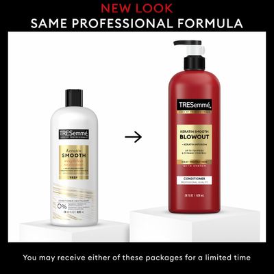 TRESemm Keratin Smooth Conditioner 4 pack for Frizzy Hair, Formulated with Lamellar-Discipline, 28 Fl Oz
