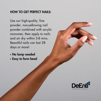 DeEnti Acrylic Nail Powder, 2oz Medium Pink Acrylic Powder Dip for Nails, Long Lasting Salon Quality, Bubble Free Professional Nail Powder for Manicure, Nail Art, Fake Nails, Nail Carving &amp; Extensions