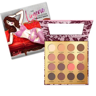 Rude Cosmetics Lingerie Collection 16 Matte Eyeshadow Palette - Romantic Nights Eye Shadow Women 0.53 oz