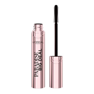L&#39;Oreal Paris Paradise Big Deal Mascara, Volumizing and Lengthening Mascara, Buildable, Clump Resistant, Washable Blackest Black Mascara, 0.33 Fl Oz