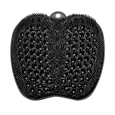 BESKAR Larger Shower Foot Scrubber Mat with Non-Slip Suction Cups- Cleans, Smooths, Exfoliates &amp; Massages your Feet Without Bending, Improve Foot Circulation &amp; Soothes Tired Feet- Black