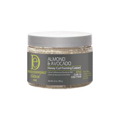 Design Essentials Natural,Almond &amp; Avocado Honey Curl Forming Custard, 12 Ounce