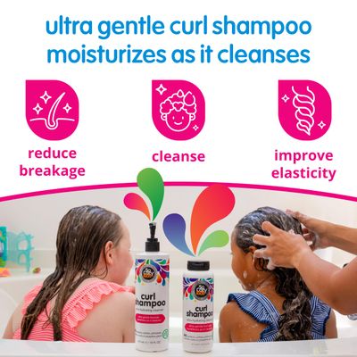 SoCozy Curl Shampoo | For Kids Hair | Ultra-Hydrating Cleanser | No Parabens, Sulfates, Synthetic Colors or Dyes, Sweet-Crme, 10.5 Fl Oz