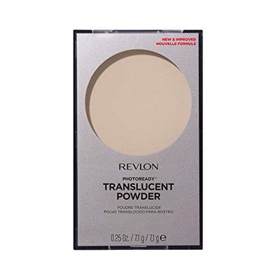Revlon Translucent Powder, PhotoReady Blurring Face Makeup, Lightweight &amp; Breathable High Pigment, Natural Finish, 001 Translucent, 0.25 Oz