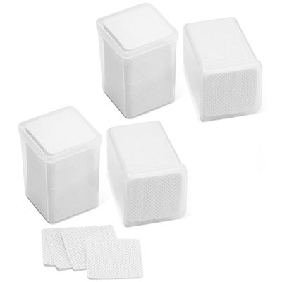 ANNAFRIS Eyelash Extension Glue Wipes 800Pcs Cotton Pads Non-Woven Glue Wipe Lint-Free Paper Eyelash Glue Remover Wipe Glue Bottle Mouth Cleaning Wipe Tweezers Wipe(White)