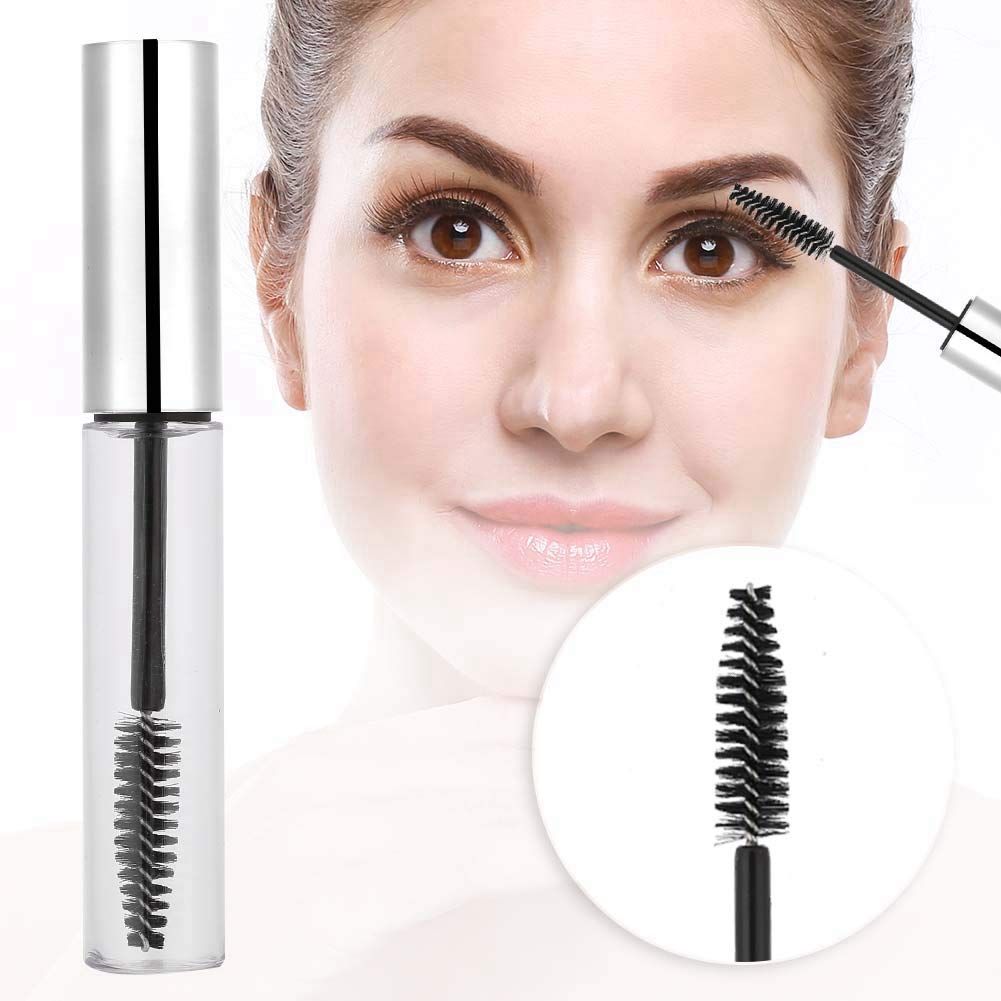 10ml Empty Mascara Tube with Eyelash Wand, Empty Mascara Container Bottle, portable Reusable Refillable DIY Container Mascara Brush for Home and Travel(1#)