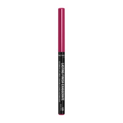 Rimmel Lasting Finish Exaggerate Automatic Lip Liner - Rich, Smooth Formula for Long Lasting Lip Looks - 105 Mauve Spell, .01oz