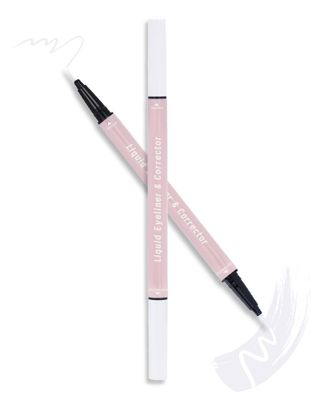 Lestpola 2-in-1 Eyeliner &amp; Eraser Pen, Precision Drawing  Easy Makeup Removal, Vegan Formula, Waterproof Smudge-Proof, Eye Makeup Remover and Colored Eyeliner, Easy to Use for Beginners-01 White
