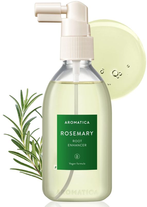 AROMATICA Rosemary Root Enhancer 3.38oz  100ml - Scalp Nourishing with Food-graded Rosemary Oil - Relieves Itchy, Dry, Flaky Scalp - Free from Sulfate, Silicone, and Paraben