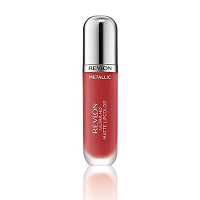 RevlonUltra HD Metallic Matte Liquid Lipcolor, Liquid Lipstick, Flare