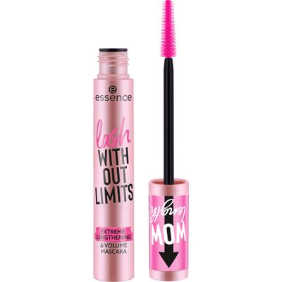 essence | Lash Without Limits Extreme Lengthening &amp; Volume Mascara (01 | Extra Black) | Volumizing &amp; Lengthening | Vegan, Cruelty Free &amp; Paraben Free