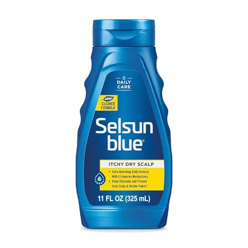 Selsun Blue Itchy Dry Scalp Anti-Dandruff Shampoo, 11 fl. oz., Extra-Hydrating Formula, Pyrithione Zinc 1%