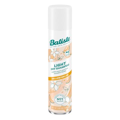 Batiste Light Dry Shampoo, Mellow Melon, Invisible Finish, Refresh Hair &amp; Absorb Oil Between Washes, 3.81 Oz.