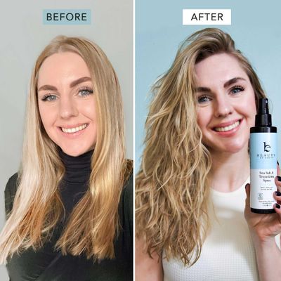 Sea Salt Spray for Textured Beach Waves &amp; Volume - USA Made with Organic Ingredients, Texturing &amp; Volumizing Spray for Fine Hair for Men &amp; Women