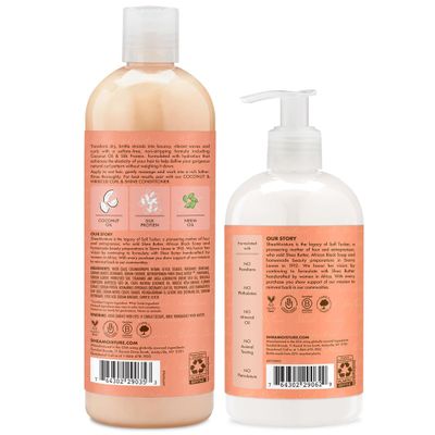 Shea Moisture Shampoo &amp; Conditioner Set - Curl &amp; Shine, Coconut &amp; Hibiscus Hair Care Formulas for Moisturizing &amp; Defining Thick, Curly Hair (2 Piece Set)