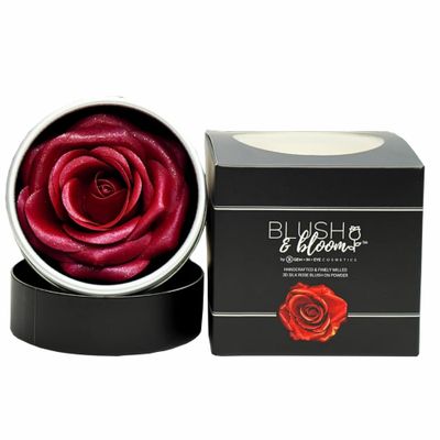 GEM.IN.EYE Cosmetics Blush &amp; Bloom CLASSIC EDITION FEISTY 3D Silk Rose Blush on Powder