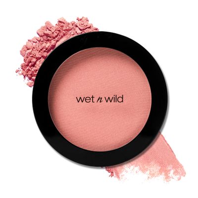 wet n wild Color Icon Blush, Effortless Matte Natural Sheer Glow &amp; Seamless Blend, Luxuriously Infused Smooth Jojoba Oil, Cruelty-Free &amp; Vegan - Pinch Me Pink